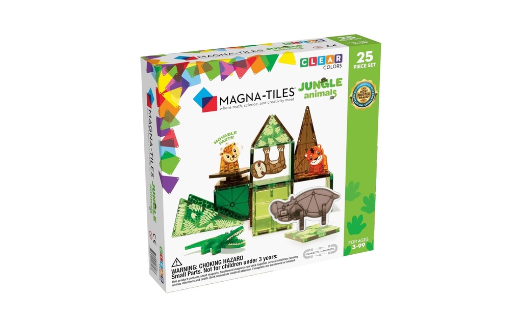 Magna-Tiles Dschungel-Tiere Set 25 pièces