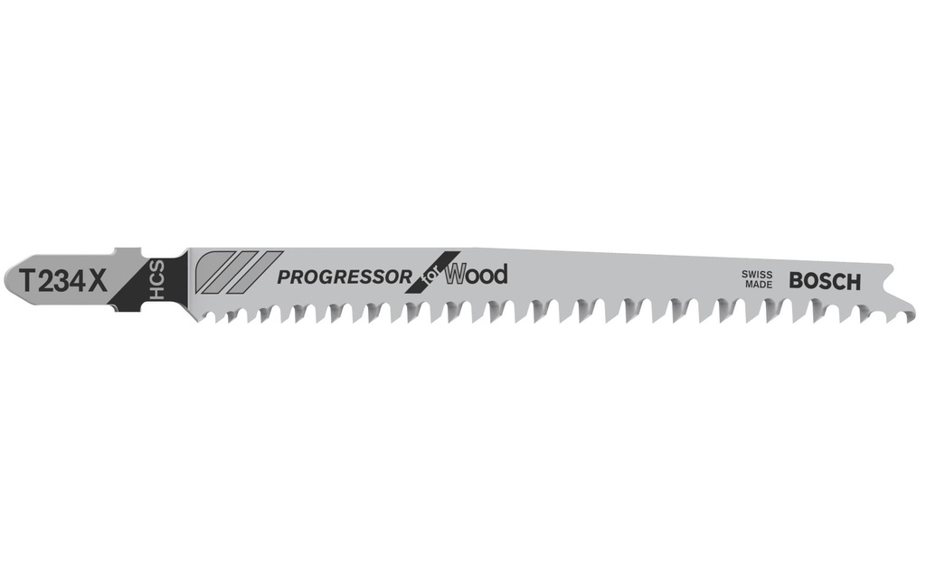 Bosch Professional Lame de scie sauteuse T 234 X Progressor for Wood, 5 pièces