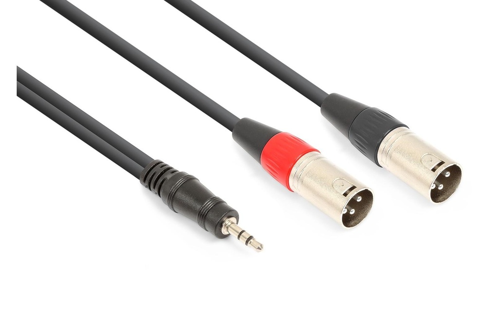 Vonyx CX322-1 XLR 3 pôles, mâle - jack 3.5 mm 1.5 m