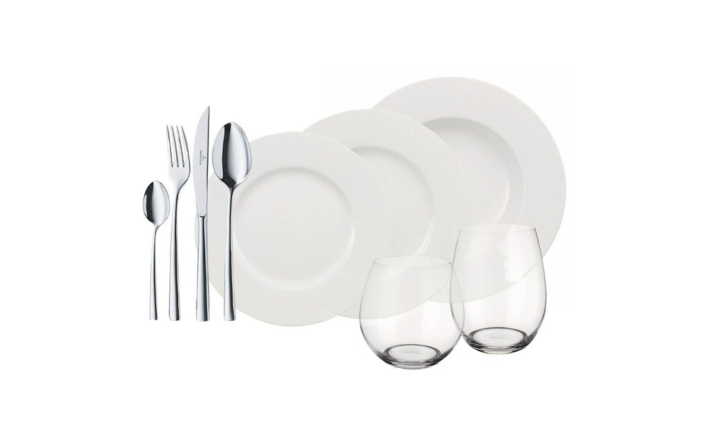 Villeroy & Boch Set d’assiettes World 4 Friends 36 pièces, Blanc