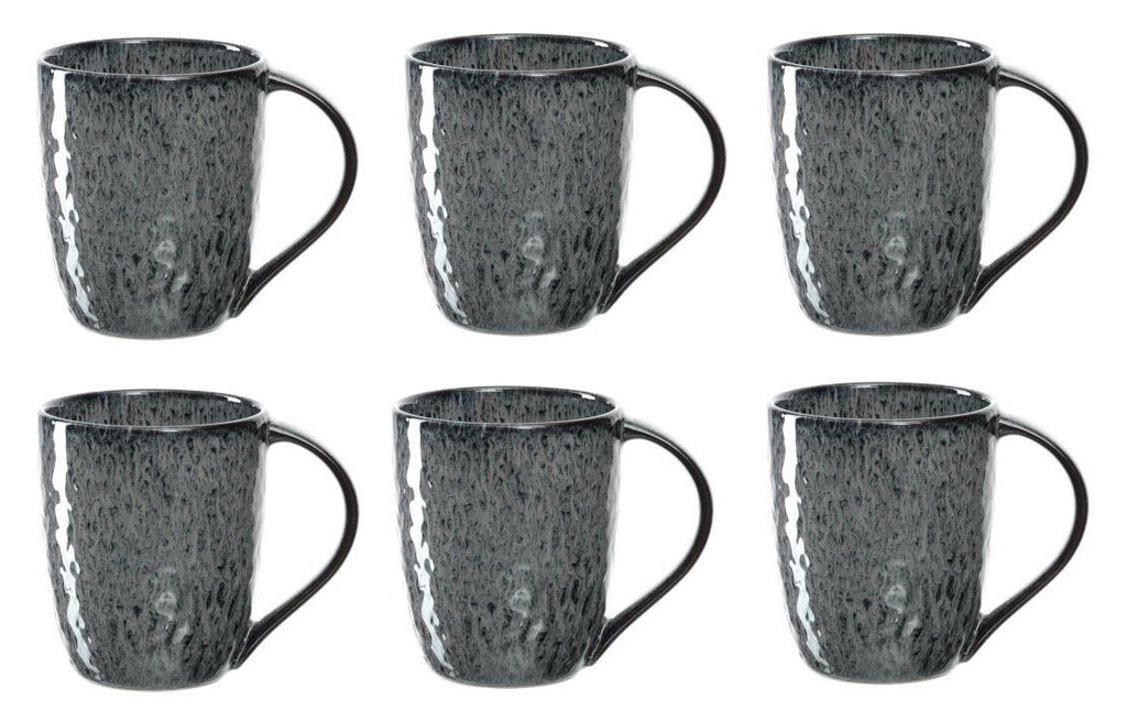 LEONARDO Tasse à cappuccino Matera 430 ml, 6 Pièce/s, Anthracite