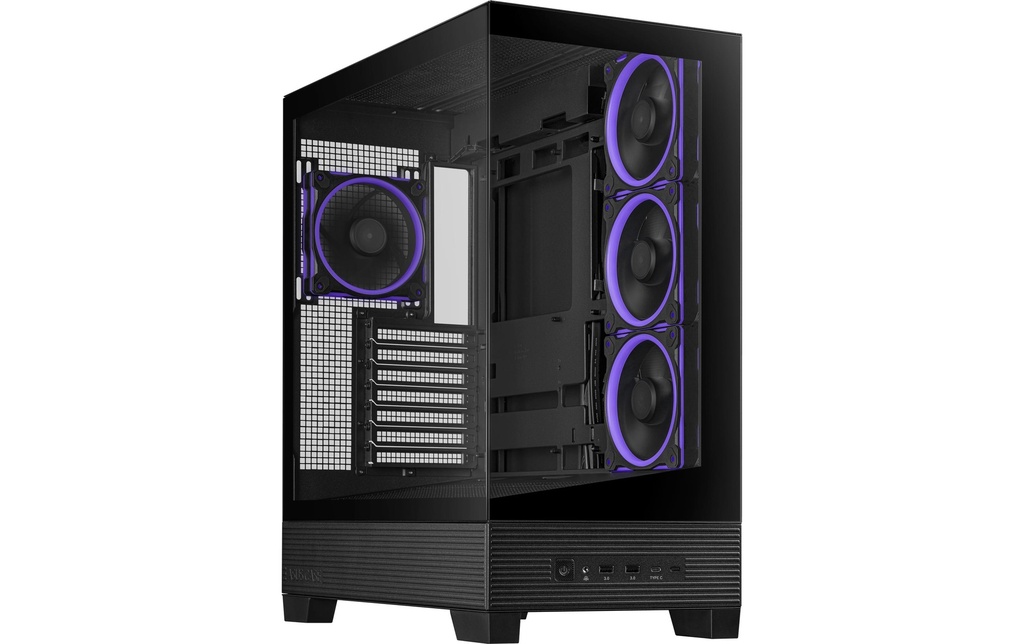 ASUS Boîtier d’ordinateur A31 Plus TG ARGB Noir