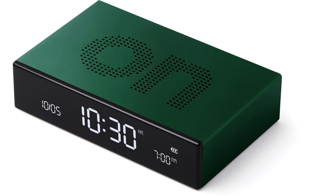 Lexon Réveil numérique Flip Premium Vert foncé