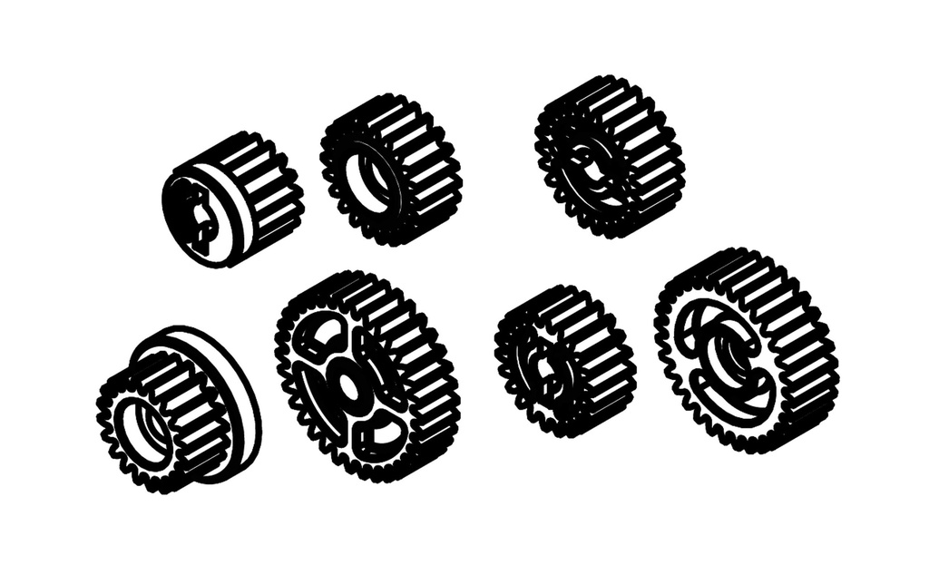 Amewi Roue dentée de transmission Set RCX10