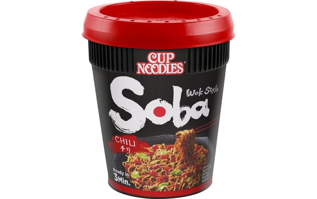 Nissin Food Gobelet Soba Cup Nouilles au chili 92 g