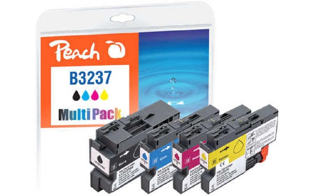 Peach Encre pour Brother LC-3237 BK, C, M, Y