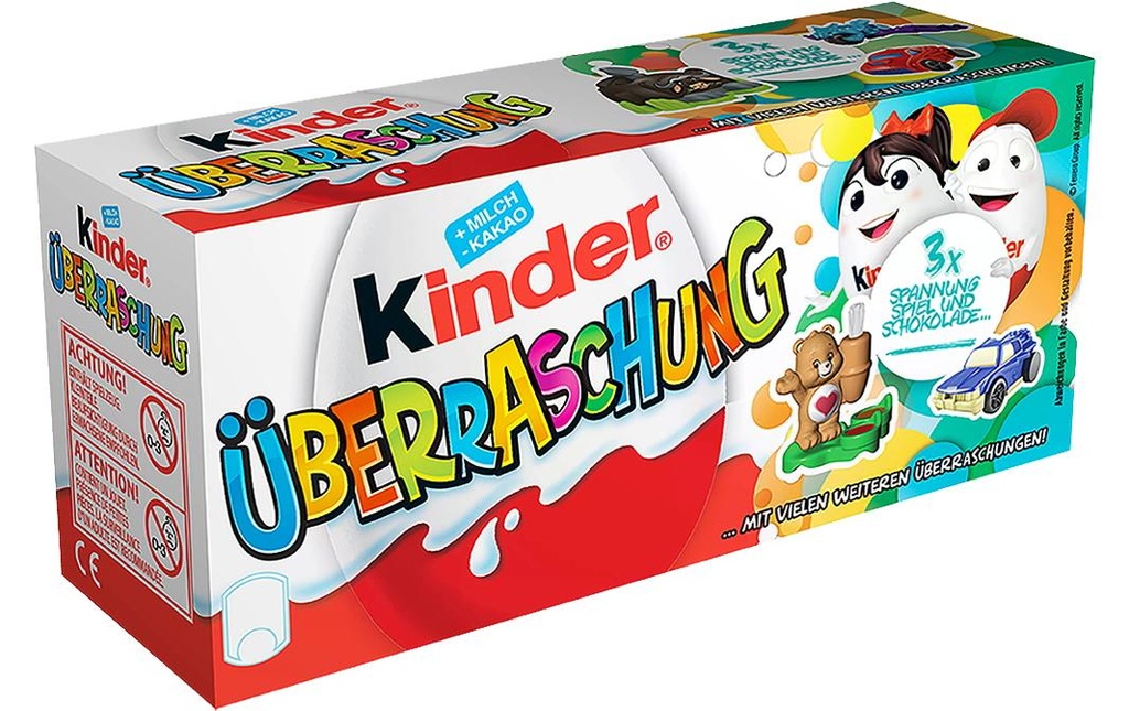Ferrero Chocolat Œuf surprise 3 x 20 g
