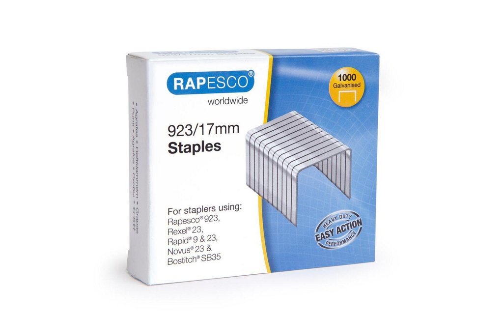 Rapesco Agrafe 923/17 mm 1000 pièces