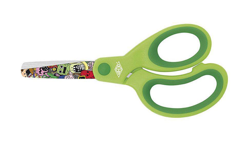 WEDO Ciseaux pour enfants Monster 13 cm Acier inoxydable