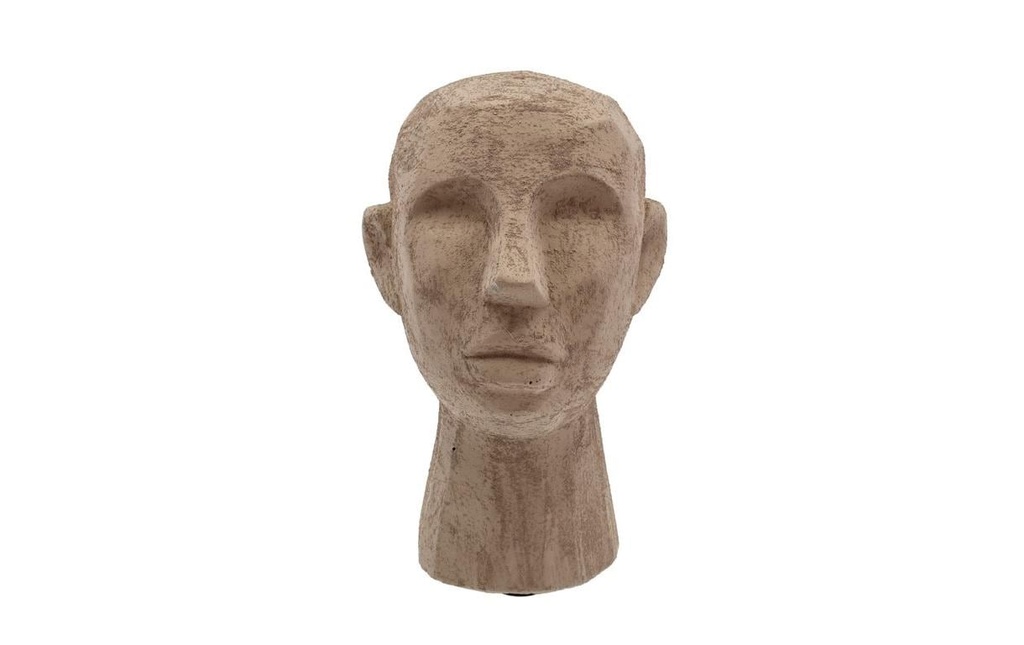 Villa Collection Objet à exposer Sculpture Tête, brun pierre