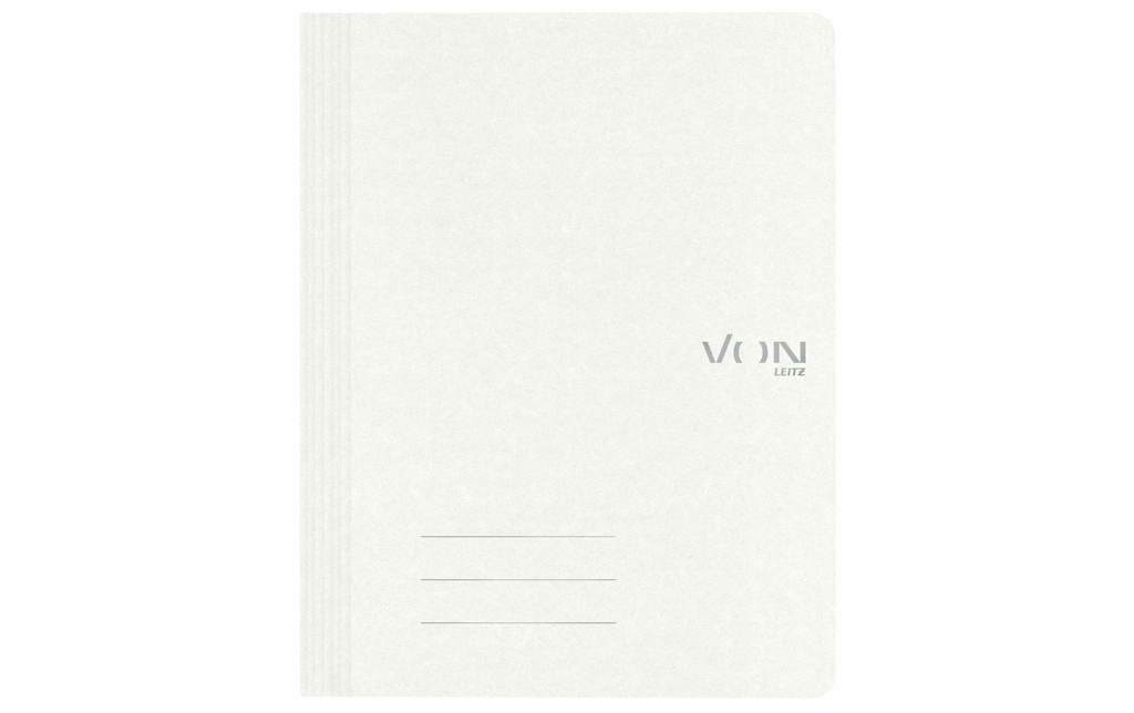 VON Classeur à levier avec mécanisme d'agrafage, A4, Blanc, 10 pièces