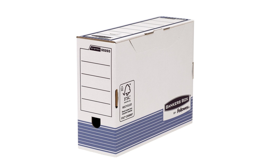 Fellowes Boîte d’archivage R-Kive Bleu/Blanc