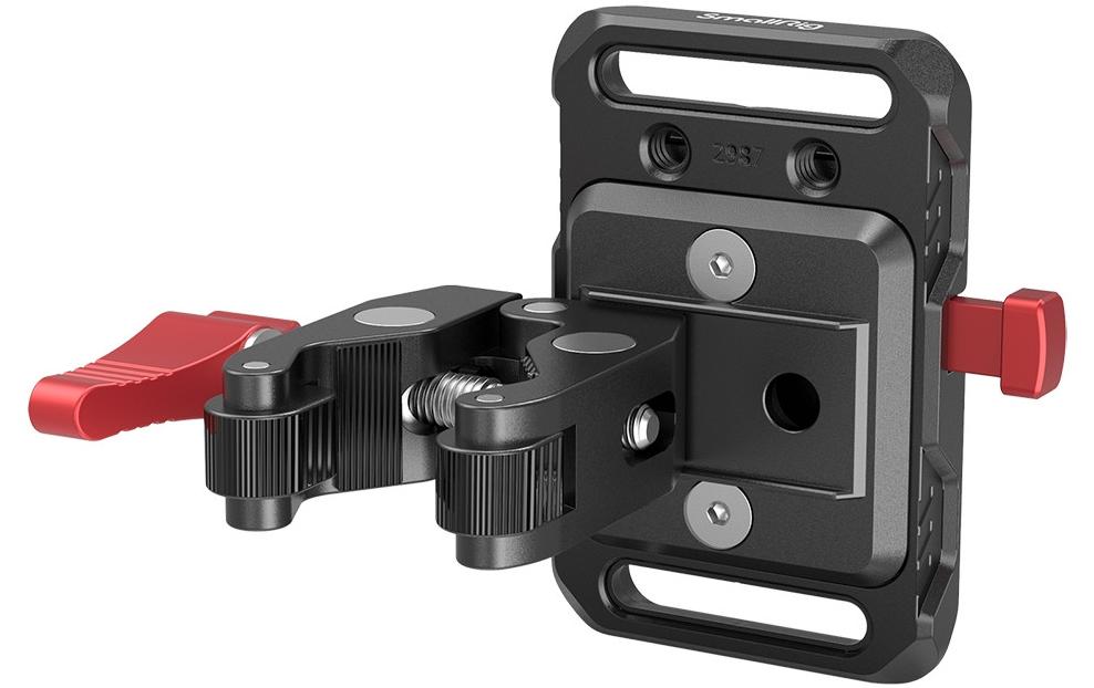 Smallrig Plaque de batterie V-Mount Mini avec avec pince en forme de crabe