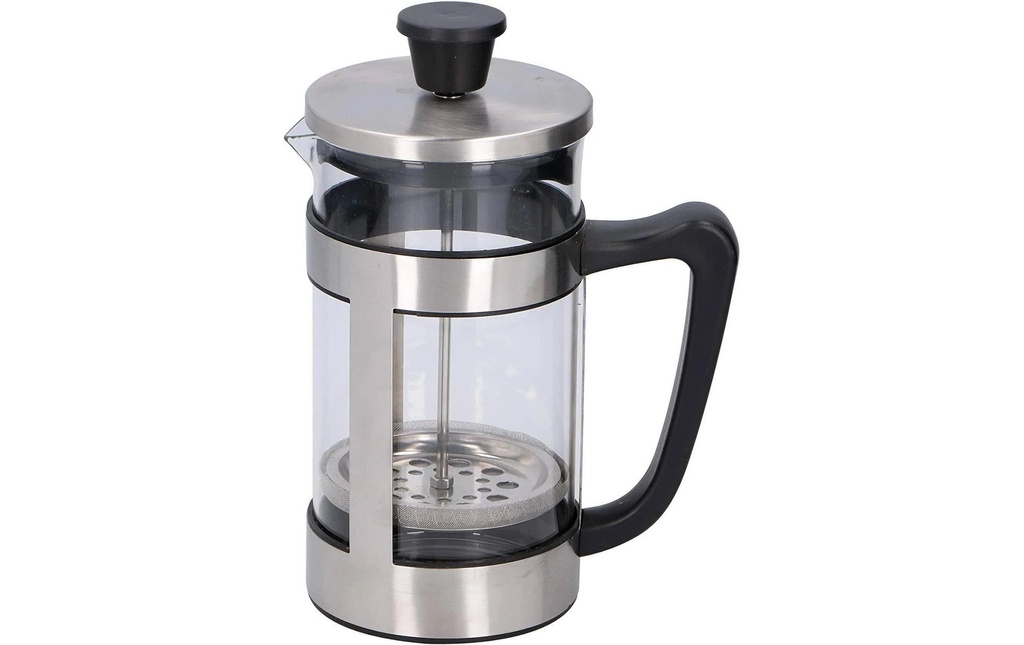 alpina Cafetière 1 l, Transparent/Noir/Argenté