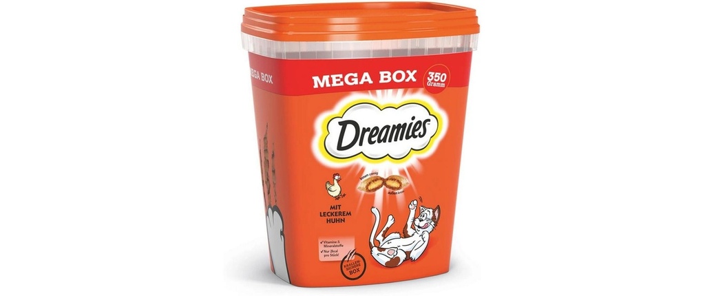 Dreamies Collation pour chat Boîte de poulet 350 g