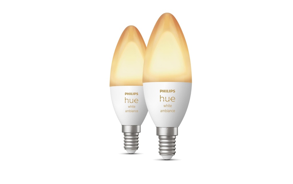 Philips Hue Ampoules White Amb. pack double E14 2 x 320 lm