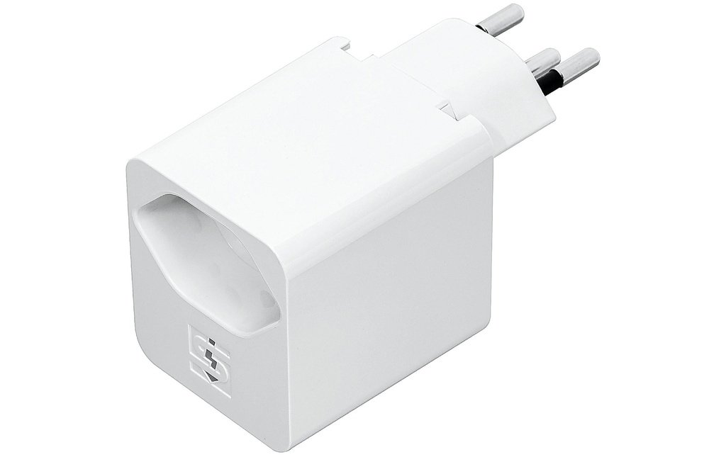 STEFFEN Prise bifurc.adapteur USB blan