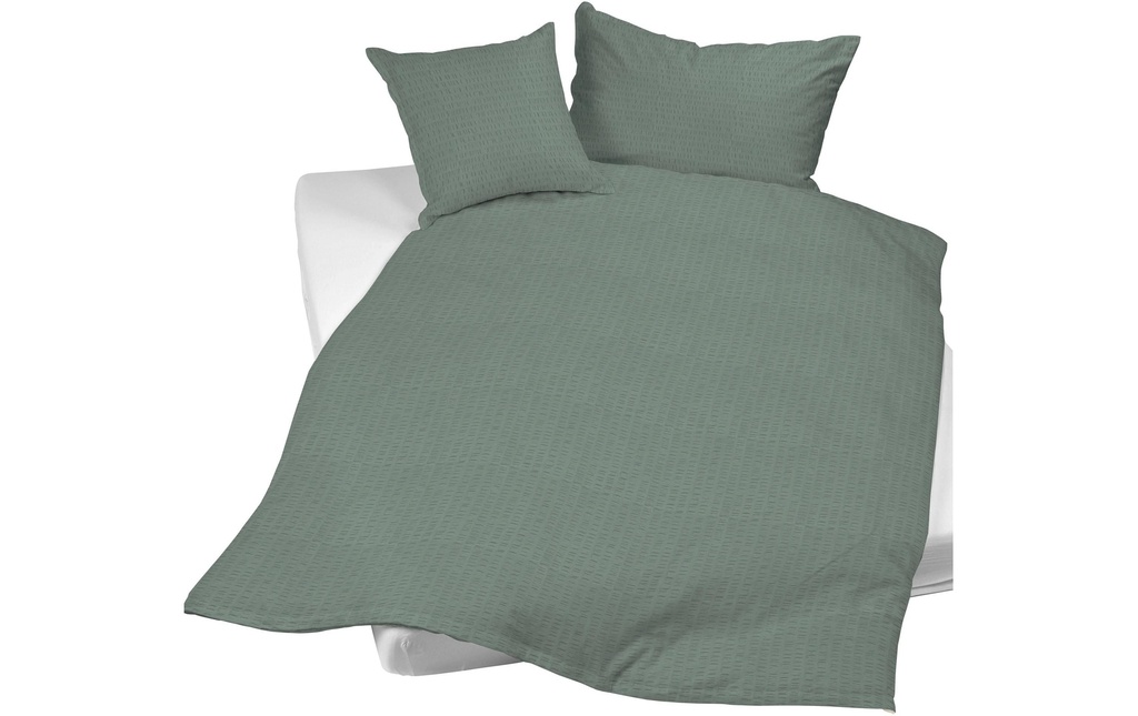 Night Fashion Housse de duvet Edi 160 x 210 cm, Vert sapin