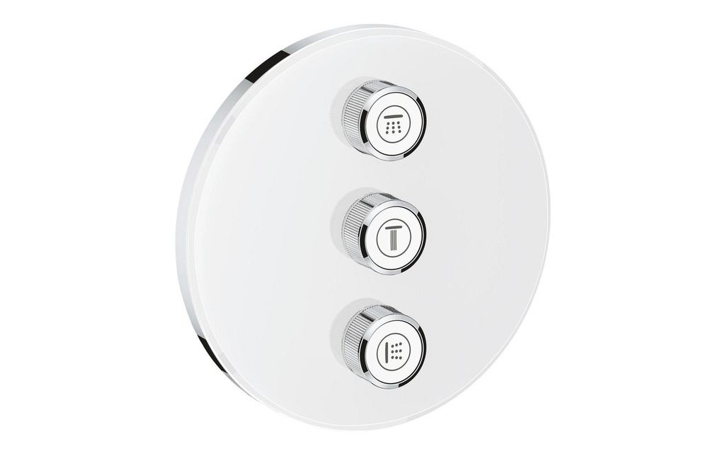 GROHE Robinetterie de douche Grohtherm SmartControl 43 mm, blanc