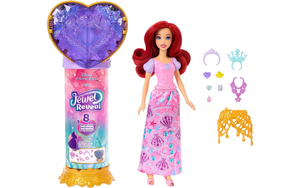 Disney Princess Set de jeu Poupée Arielle Jewel Reveal Assorti