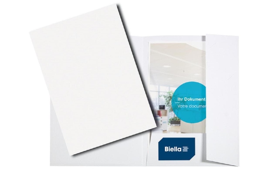 Biella Dossier de présentation Pearl #1, A4, Blanc, 25 pièces