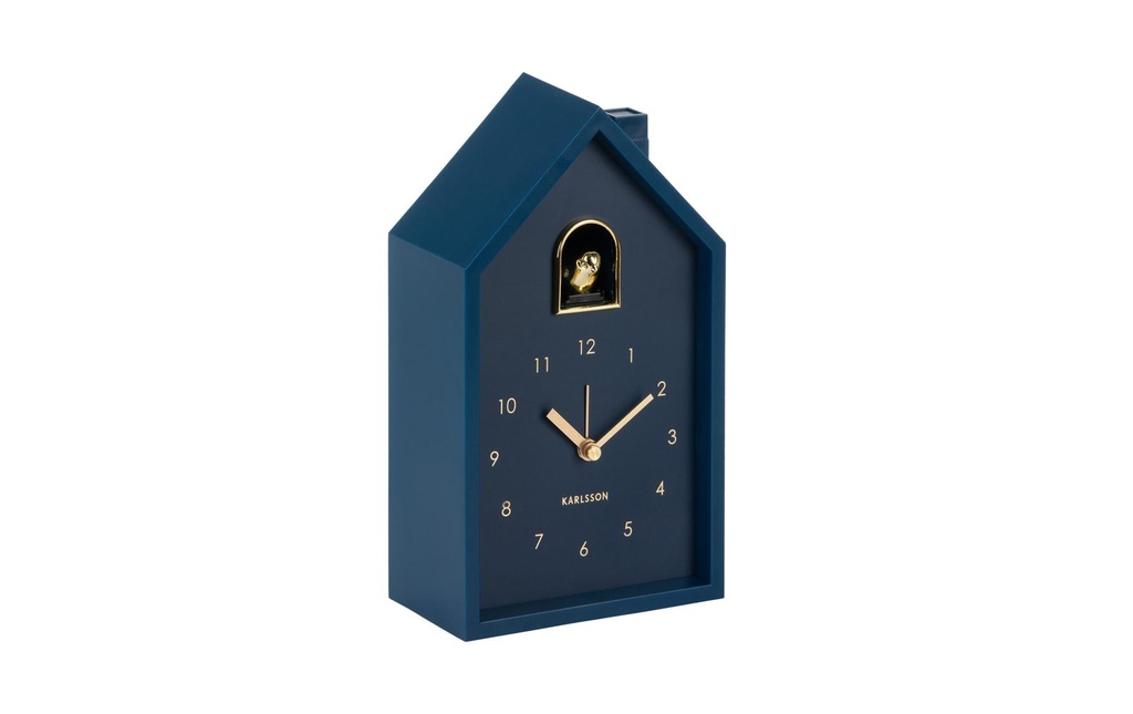 KARLSSON Réveil Modern Cuckoo Oro Dark Blue
