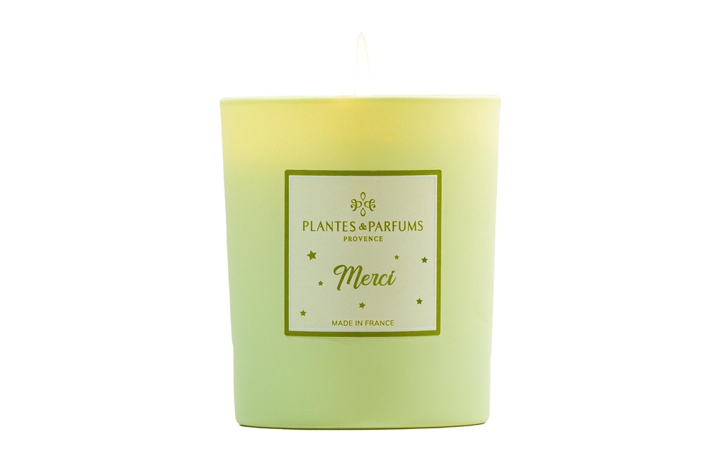 Plantes & Parfums Bougie parfumée Merci 180 g
