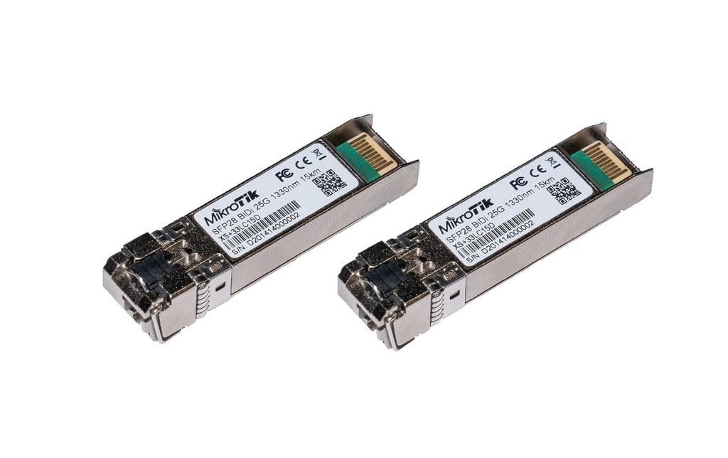 MikroTik Module SFP28 XS+2733LC15D Lot de 2