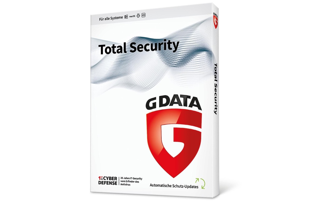 G DATA Total Security Boîte, Version complète, 3 utilisateurs