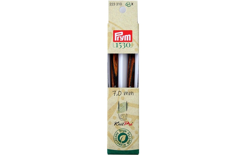 Prym 1530 Pointes d'aiguilles à tricoter Natural, long 7.00 mm, 11.6 cm