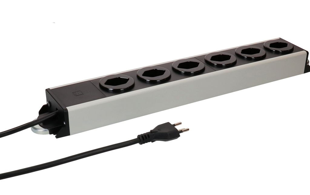 Max Hauri Prise multiple Power Line 6x type 13 1.5m magnétique