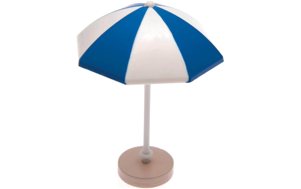 Rico Design Mini-meubles Ombrelle 5.5 x 7.5 cm 1 Pièce/s, Bleu/Blanc