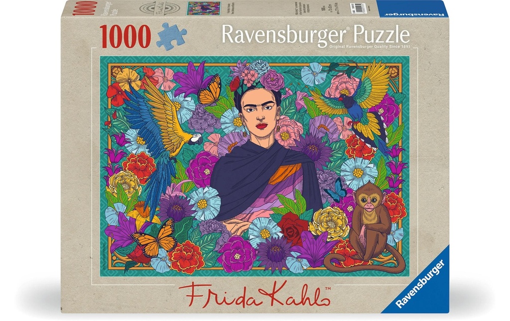 Ravensburger Puzzle Le paradis de Frida Kahlo: Parrot, Monkey and Blooms