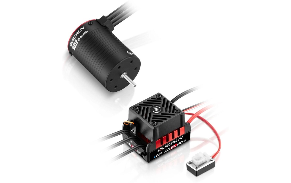 Hobbywing Kits d’entraînement sans brosse Combo WP10BL60 G2 3652SL 4000 kV