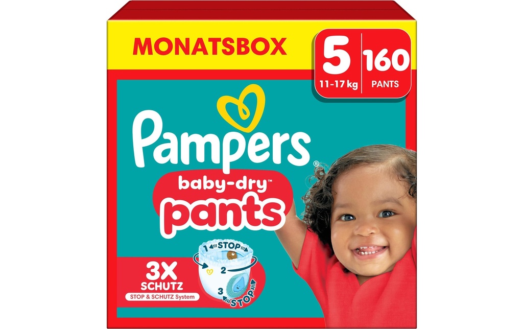 Pampers Couches Baby Dry Pants Junior taille 5