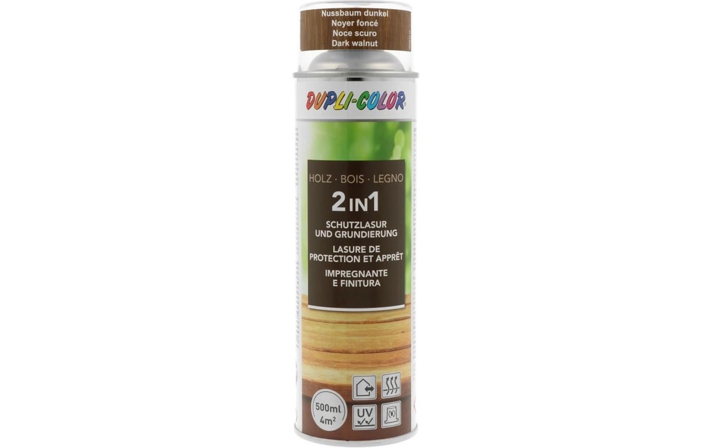 DUPLI-COLOR Lasure de protection du bois Noyer foncé, 500 ml