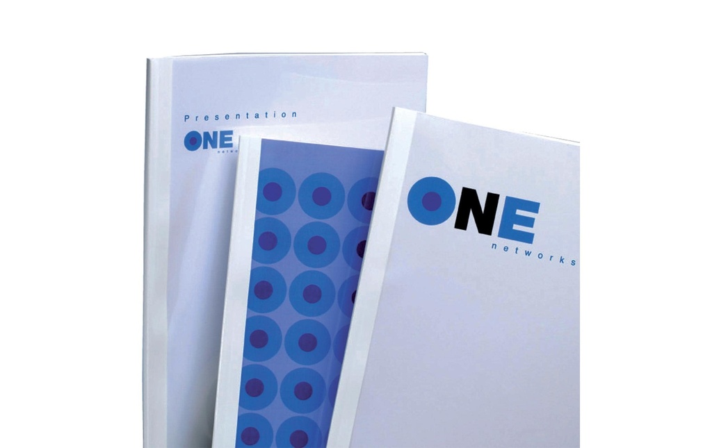 GBC Couverture de brochure pour 5-15 feuilles, 100 pièces, blanc