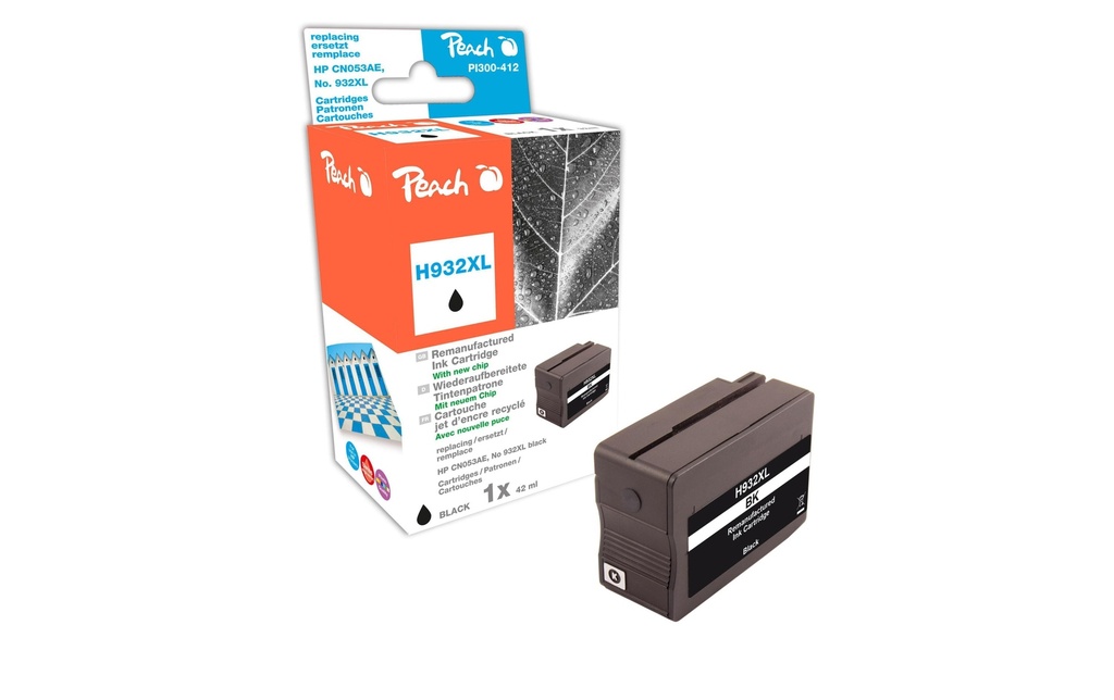 Peach Encre pour HP Nr. 932XL (CN053AE) noir