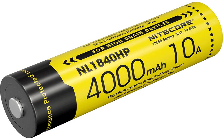 Nitecore Batterie NL1840HP 4000 mAh