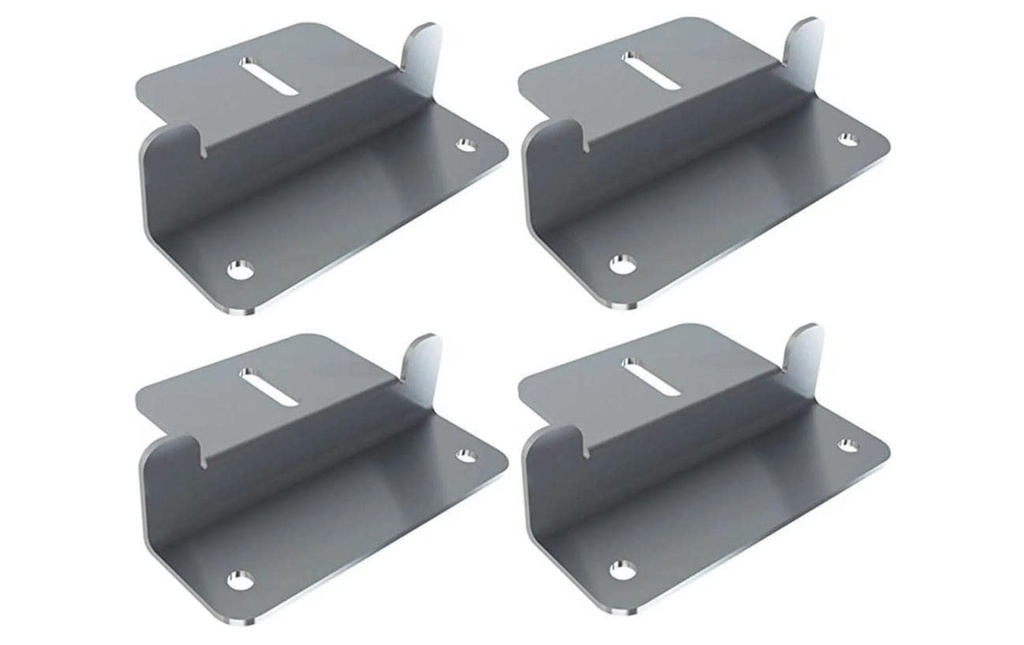 autosolar Matériel de fixation Support de montage en Z 4 pièces avec vis
