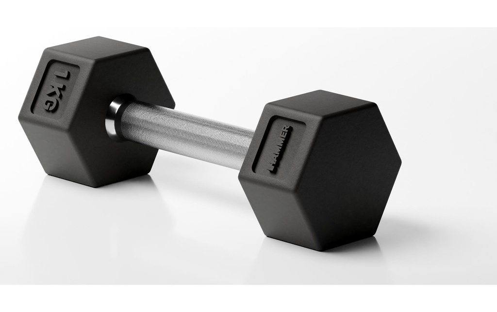 HAMMER Haltère courte Hexagon PRO 1 x 1 kg