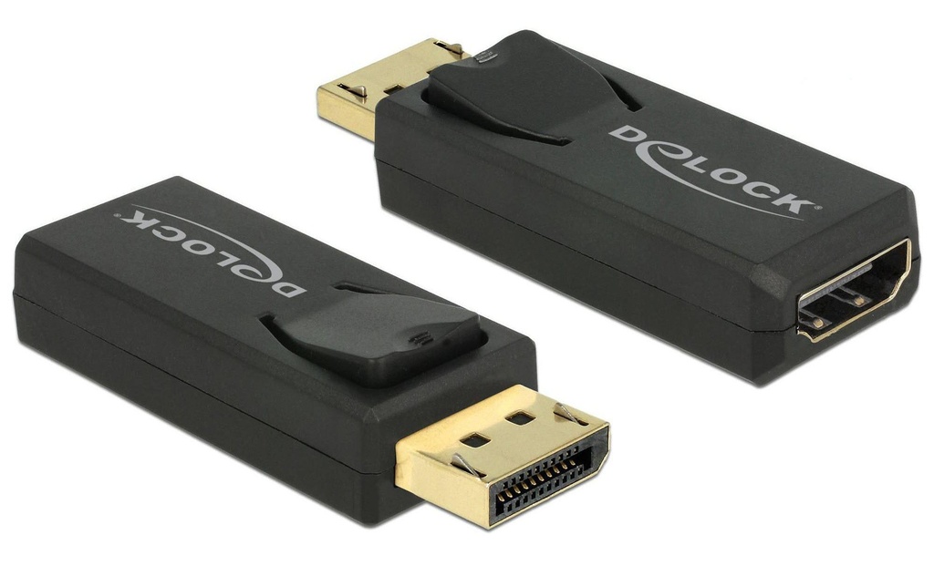 Delock Adaptateur Displayport - HDMI actif, 4K, noir