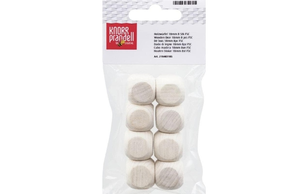 Knorr Prandell Petites pièces en bois 1.8 cm 8 pièces