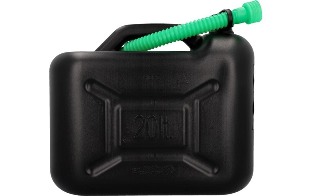 cartrend Bidon d’essence 20 l plastique noir
