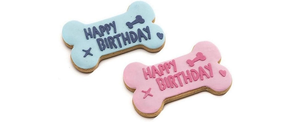 Leopet Biscuit Happy Birthay Os Gr. S, 9 x 5.5 x 1 cm, 35g