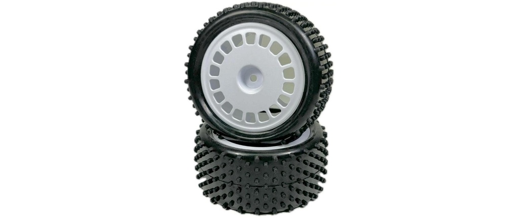 Absima 1:10 Jeu de roues de buggy Mini Pin arrière blanc (2)