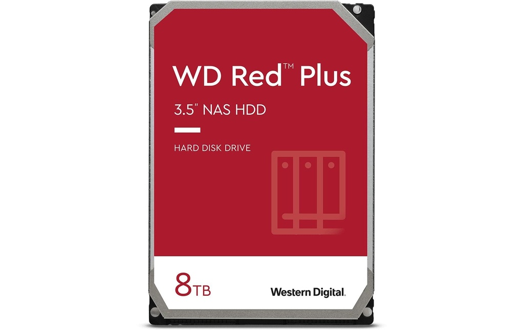 Western Digital Disque dur WD Red Plus 3.5 SATA 8 TB