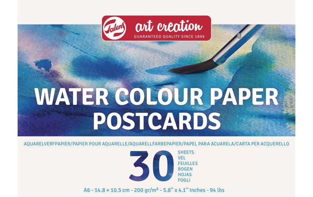 Talens Bloc aquarelle Postcards 105 x 148 mm