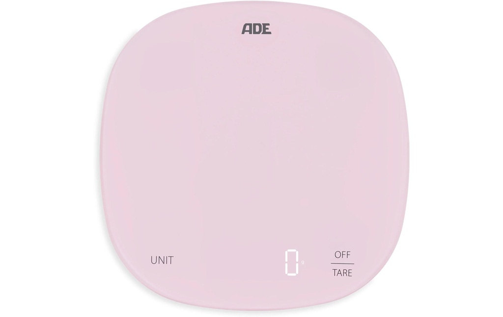 ADE Balance de cuisine Kyra 18 x 18 cm rose pastel