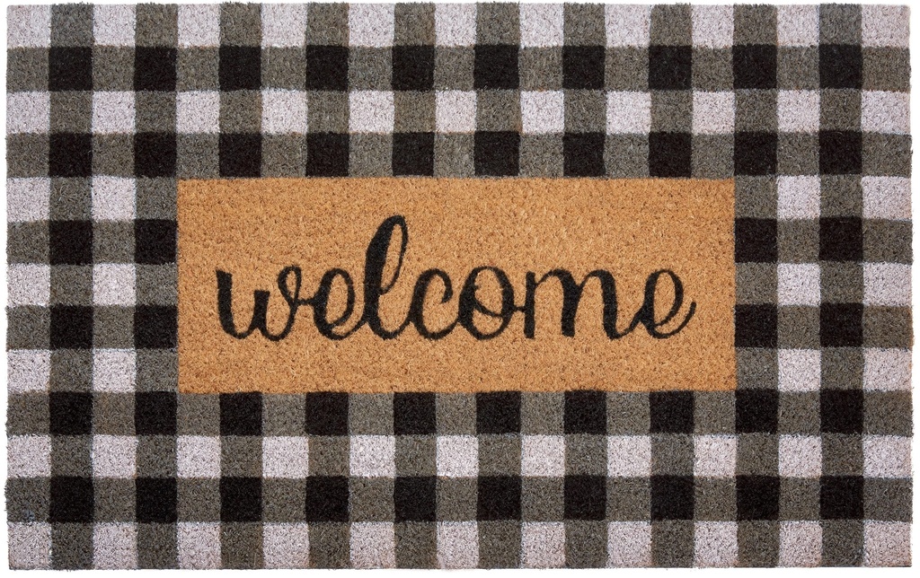 Hanse Home Tapis de sol Welcome 45 cm x 70 cm, Noir/Brun